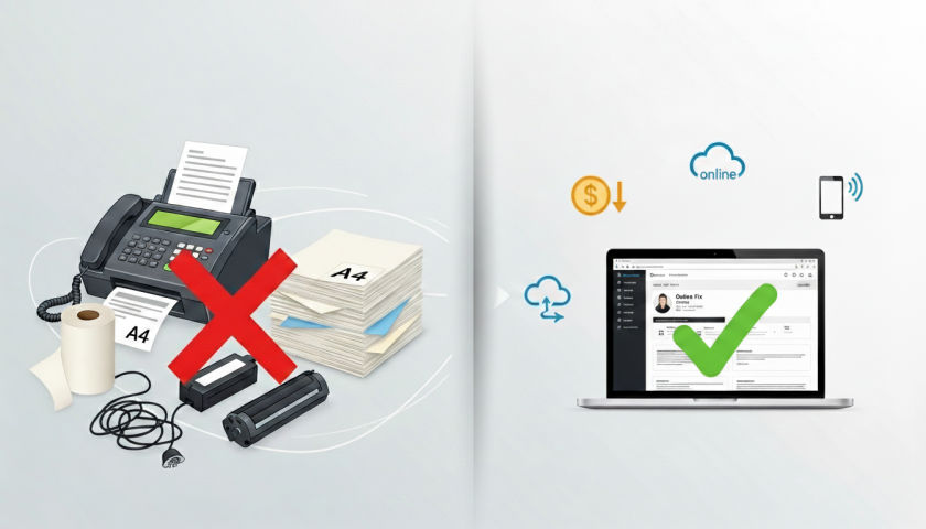 문서 전송 절차 PC·모바일·이메일